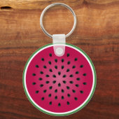 Porte-clés Design de pastèque rouge vert (Recto)