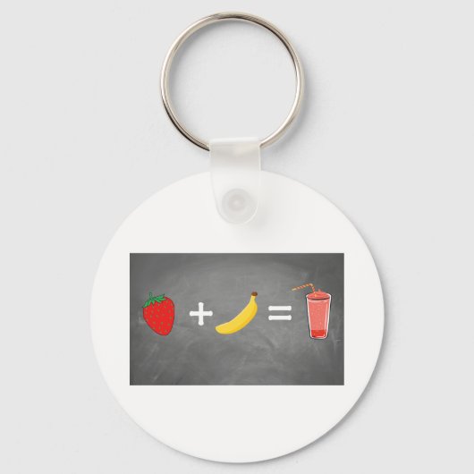 Porte-clés Design de style de vie sain (Recto)