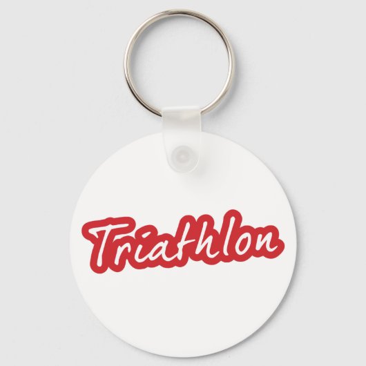 Porte-clés Design de triathlon cool (Recto)