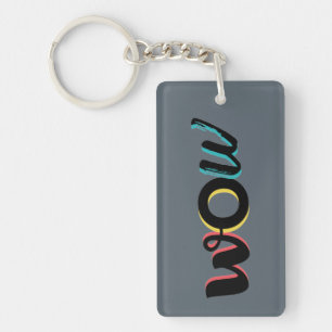 Porte-clés Design de typographie moderne, amusant, coloré de