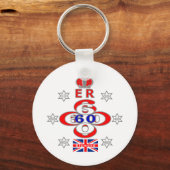 Porte-clés Design des étoiles du Queens Royal Jubilee (Recto)