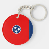 Porte-clés Design du drapeau d'état du Tennessee (Dos)