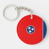 Porte-clés Design du drapeau d'état du Tennessee (Devant)