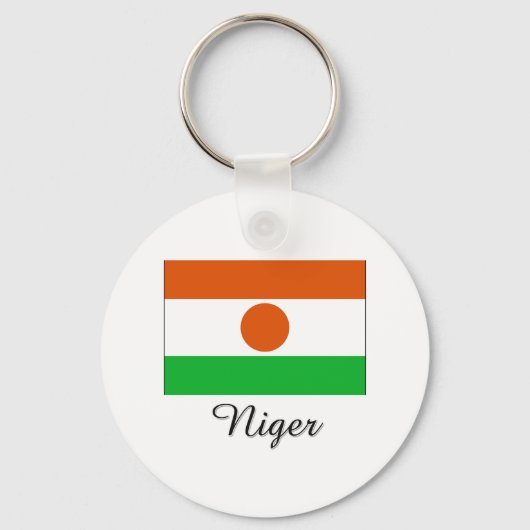 Porte-clés Design du drapeau du Niger (Recto)