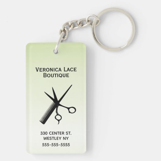 Porte-clés Design esthétique vert clair (Dos)