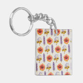 Porte-clés Design floral (Devant gauche)
