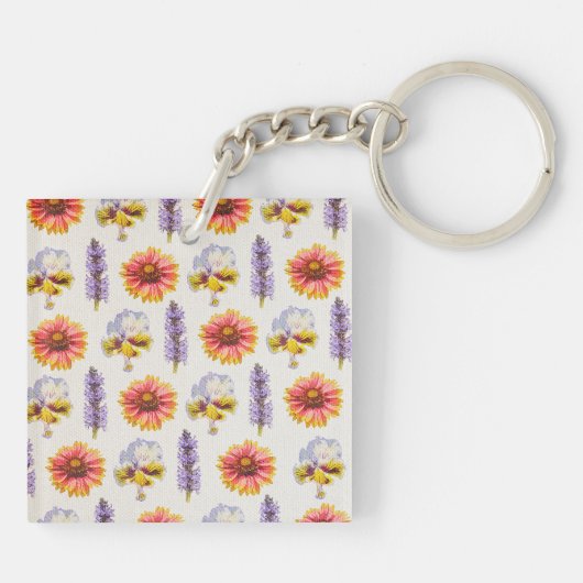 Porte-clés Design floral (Dos)