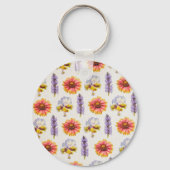 Porte-clés Design floral (Verso)