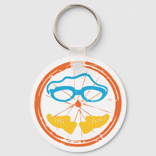 Porte-clés Design fun Triathlon (Recto)