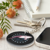 Porte-clés Design graphique Dolphin Slick (Devant droit)