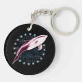 Porte-clés Design graphique Dolphin Slick (Dos)