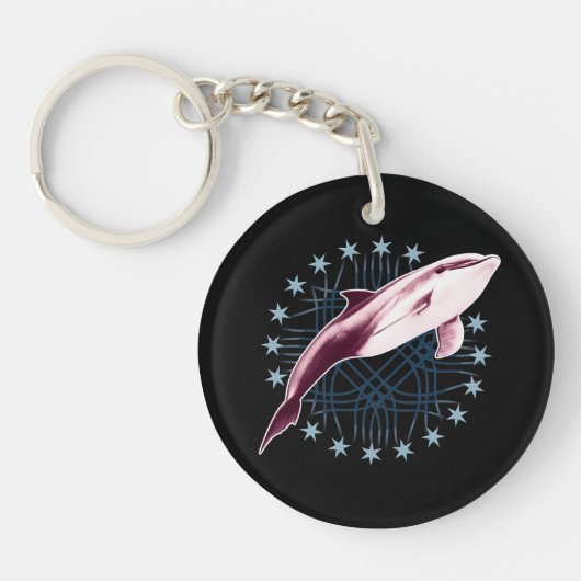 Porte-clés Design graphique Dolphin Slick (Devant)