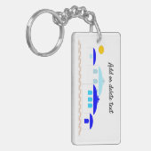 Porte-clés Design grec Ajouter un texte (Devant gauche)