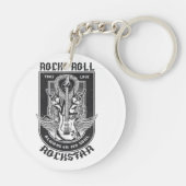 Porte-clés Design Guitar Rock (Dos)