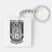 Porte-clés Design Guitar Rock (Dos)