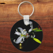 Porte-clés Design irlandais en laiton et en fleur (Recto)