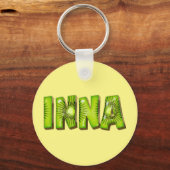 Porte-clés design Kiwi au nom Inna (Recto)