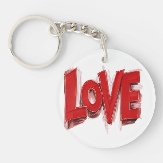 Porte-clés design LOVE (Devant)