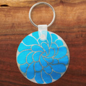 Porte-clés Design Lune Bleue (Recto)