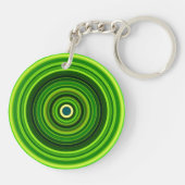 Porte-clés Design Mandala vert géométrique-64555 (Dos)