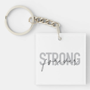 Porte-clés Design moderne, simple, chic et élégant Strong For