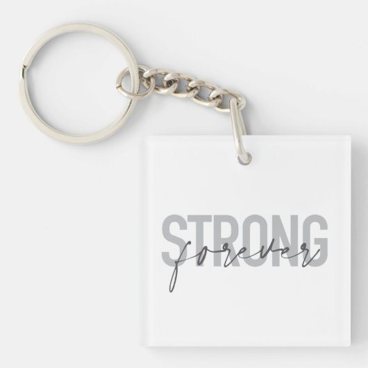 Porte-clés Design moderne, simple, chic et élégant Strong For (Devant)