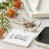 Porte-clés Design moderne, simple, urbain, cool Love Clevelan (Devant Droit)