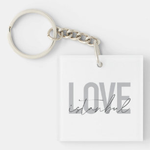 Porte-clés Design moderne, simple, urbain, tendance Love Ista