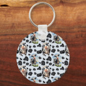 Porte-clés Design Motif animal de vache (Verso)