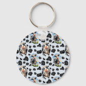 Porte-clés Design Motif animal de vache (Verso)