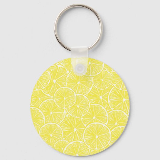 Porte-clés Design motif de tranches de citron (Recto)