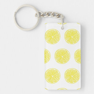 Porte-clés Design motif de tranches de citron
