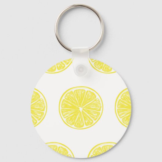 Porte-clés Design motif de tranches de citron (Recto)