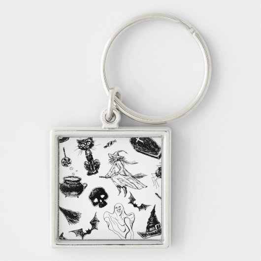 Porte-clés Design motif d'Halloween (Devant)