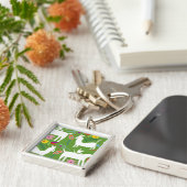 Porte-clés Design Otomi moderne | Llama Donkey Design (Côté)