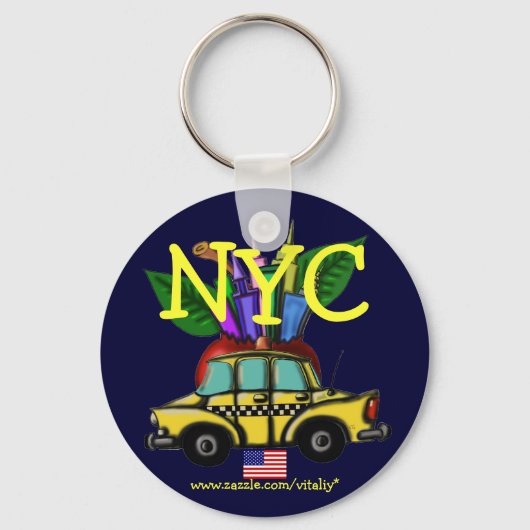Porte-clés Design porte - clé cool de New York (Recto)
