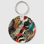 Porte-clés Design Poster de animal élégant (Verso)