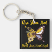 Porte-clés design pour bébé retro boho (Devant)