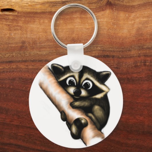 Porte-clés Design Raccoon (Recto)