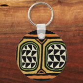 Porte-clés Design textile Kuba africain (Recto)