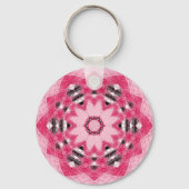 Porte-clés design unique belle fleur mandala (Verso)