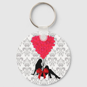 Porte-clés Design valentines romantique