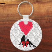 Porte-clés Design valentines romantique (Recto)
