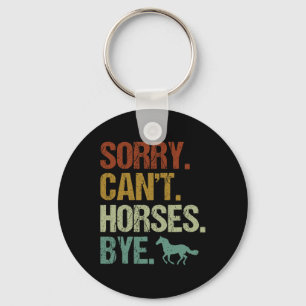 Porte-clés Désolé Chevaux Cant Au Cheval Vintage Équitation W