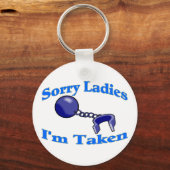 Porte-clés Désolé, Mesdames, je suis prise (Recto)