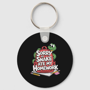 Porte-clés Désolé Mon Serpent A Mangé Mes Devoirs Ck Retour À