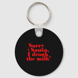 Porte-clés Désolés Père Noël J'ai Bu Le Lait, Mon 1er Noël
