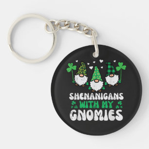 Porte-clés Désordre de la Saint-Patrick avec des gnomes Gnomi