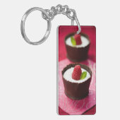 Porte-clés Dessert blanc de mousse de chocolat (Devant gauche)