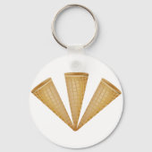 Porte-clés Dessert d'été à la crème glacée triple gaufre (Recto)